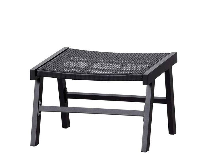 Outdoor Fusshocker Set aus Kunstrattan Aluminium (2er Set) von Basilicana