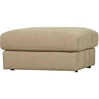 Polsterhocker für Couch in Beige Webstoff 44 cm Sitzhöhe von Basilicana