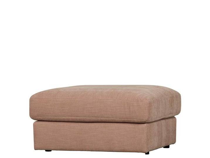 Polsterhocker für Modulsofa in Rosa Webstoff von Basilicana