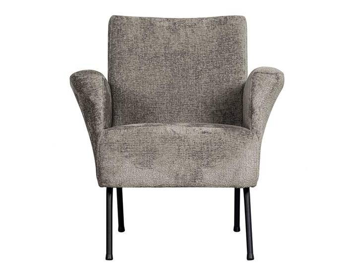Polstersessel Taupe Strukturstoff in modernem Design 73 cm breit von Basilicana