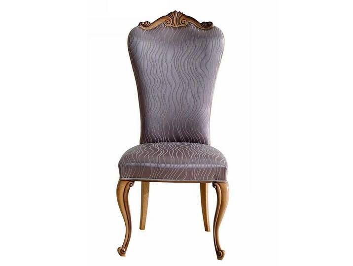 Polsterstuhl Esszimmer hohe Lehne in italienischem Design 53 cm breit von Basilicana