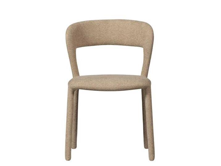 Polsterstuhl Stuhl Küche in Beige aus Webstoff (2er Set) von Basilicana