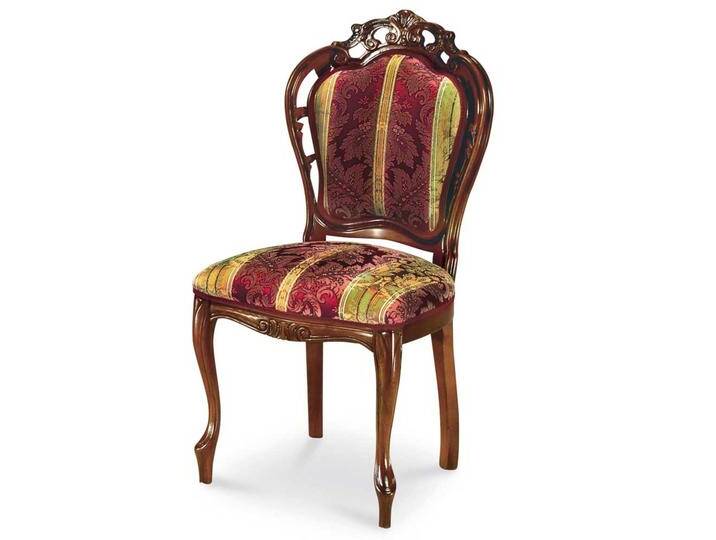 Polsterstuhl im Barock Design Rot Goldfarben gemustert von Basilicana