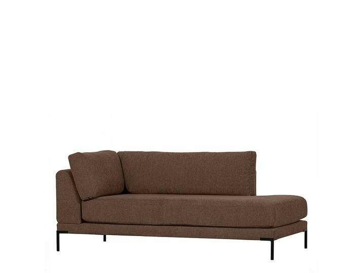Recamiere Abschluss links für Modulsofa Vierfußgestell aus Metall von Basilicana