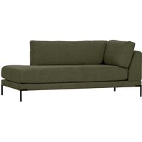 Recamiere Modul Sofa rechts in Dunkelgrün Stoff 200 cm breit von Basilicana