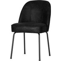 Recyclingleder Stühle in Schwarz Metallgestell (2er Set) von Basilicana