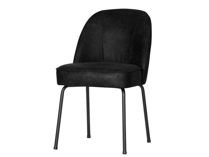 Recyclingleder Stühle in Schwarz Metallgestell (2er Set) von Basilicana