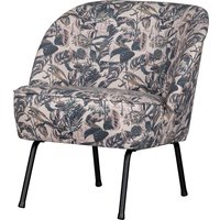 Retro Lounge Sessel mit Blätter Muster mehrfarbig von Basilicana