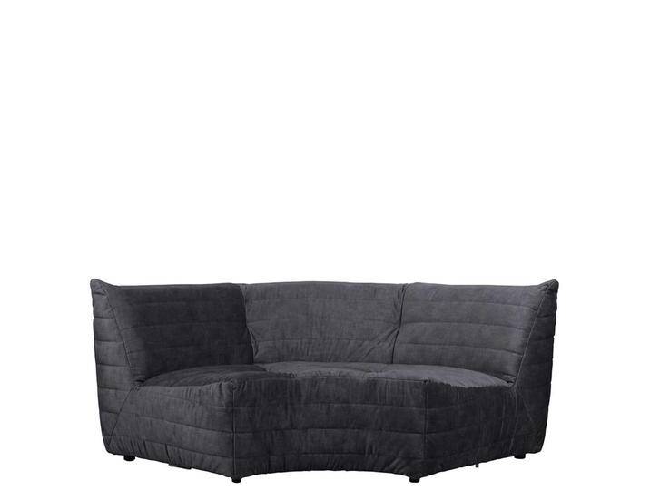 Samt Couch in Anthrazit 200 cm breit Samt Couch in Anthrazit 200 cm breit von Basilicana