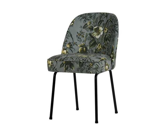Samt Esstisch Stühle im Retrostil Mohnblumen Motiven (2er Set) von Basilicana