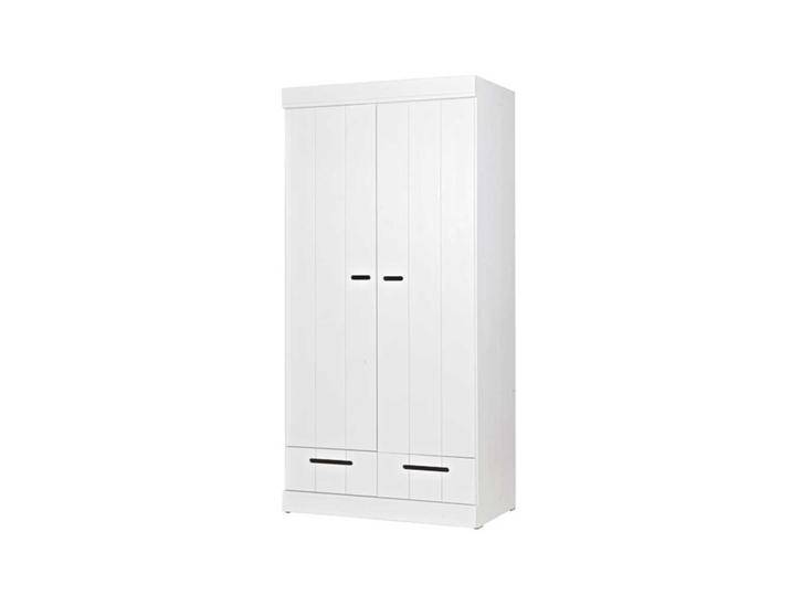 Schlafzimmer Kleiderschrank in Weiß Kiefer massiv von Basilicana