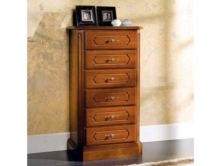 Schubkastenkommode in Nussbaumfarben klassischen Stil Schubkastenkommode in Nussbaumfarben klassischen Stil von Basilicana