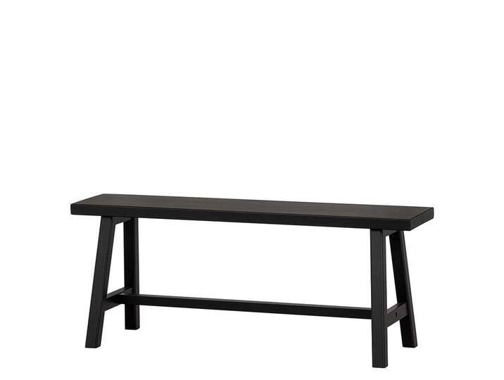 Schwarzes Bank Set im Landhausstil Kiefer Massivholz (2er Set) von Basilicana