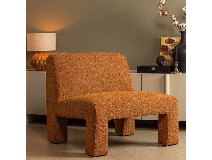 Sessel Wohnzimmer Sessel aus Webstoff in Ocker von Basilicana