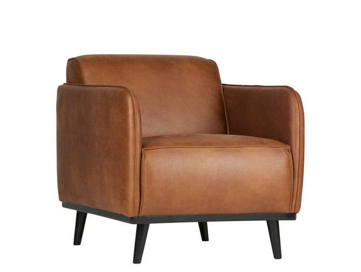 Sessel in Cognac Braun Recyclingleder Wellenunterfederung Sessel in Cognac Braun Recyclingleder Wellenunterfederung von Basilicana