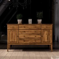 Sideboard aus Wildeiche Massivholz 100 cm hoch von Basilicana