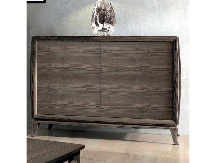 Sideboard in Esche dunkel furniert zwei Türen von Basilicana