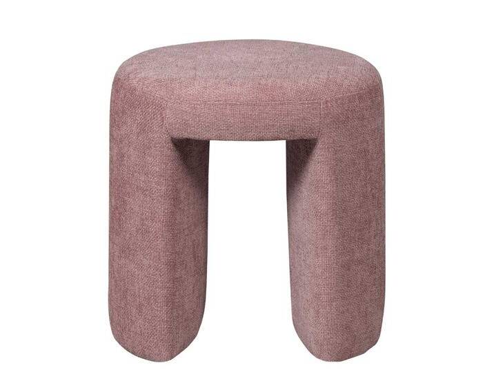 Sitzhocker Polsterhocker in Rosa mit Schaumstoffpolsterung (2er Set) von Basilicana