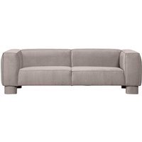 Sitzsofa Beige Samt in modernem Design 240 cm breit - 97 cm tief von Basilicana