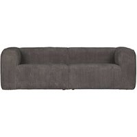 Sofa Dreisitzer modern mit Breitcord Bezug Dunkelgrau von Basilicana