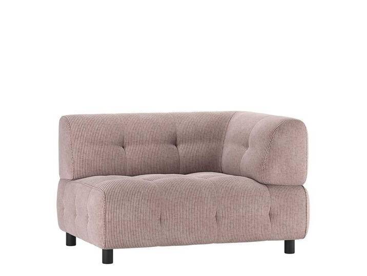 Sofa-Element Cord Mauve in modernem Design 43 cm Sitzhöhe von Basilicana