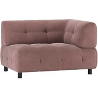 Sofa Element Mauve Webstoff mit Armlehne rechts 122 cm breit von Basilicana