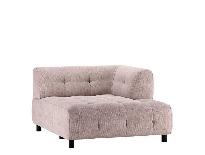 Sofa Element modular rechts aus Chenillegewebe modernem Design von Basilicana