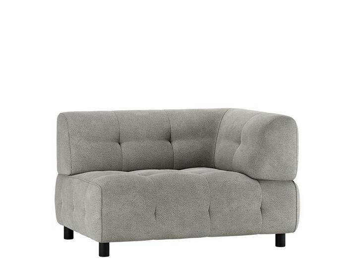 Sofa Element rechts in Blassgrün Chenille modernes Design von Basilicana