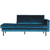 Sofa Recamiere in Blau Samtbezug von Basilicana