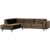 Sofa Rundecke in Taupe Samt Retrostil von Basilicana