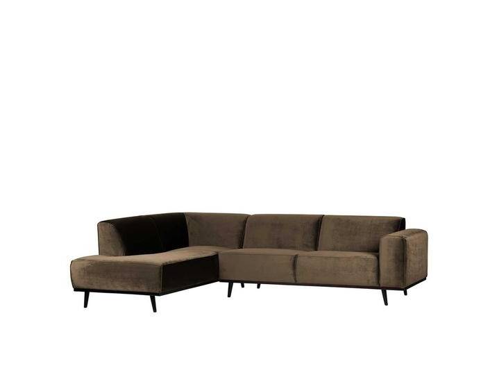 Sofa Rundecke in Taupe Samt Retrostil von Basilicana