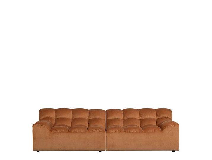 Sofa Viersitzer Sofa mit Armlehnen in Terracotta von Basilicana