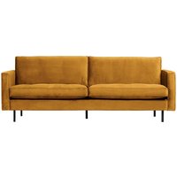 Sofa in Ocker Samt Retro Design von Basilicana