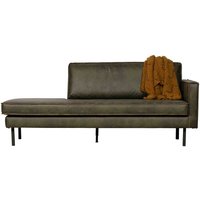 Sofa in Olivgrün Recyclingleder Retro Design von Basilicana