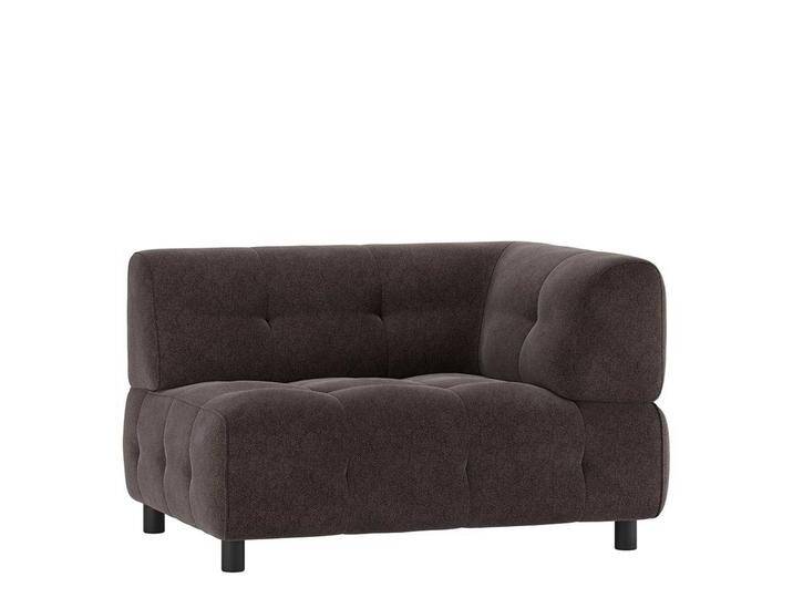 Sofaecke Modul rechts in Graubraun aus Webstoff 122 cm breit Sofaecke Modul rechts in Graubraun aus Webstoff 122 cm breit von Basilicana