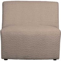 Sofaelement Boucle in Beige Rücken echt bezogen von Basilicana