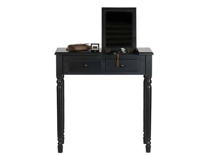 Spiegeltisch in Schwarz Kiefer teilmassiv von Basilicana