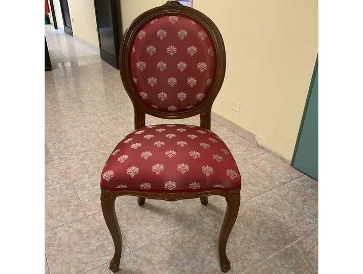 Stuhl in Rot Goldfarben gemustert Barock Design Stuhl in Rot Goldfarben gemustert Barock Design von Basilicana