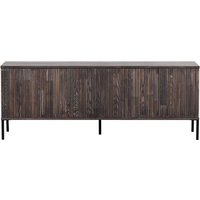 TV Sideboard in Esche dunkelbraun 150 cm breit - 56 cm hoch von Basilicana