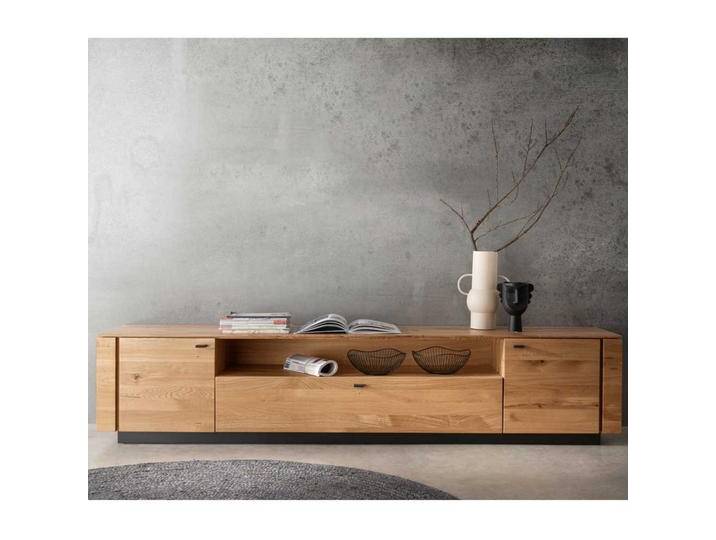 TV Unterschrank Wildeiche massiv geölt 220 cm breit modernem Design TV Unterschrank Wildeiche massiv geölt 220 cm breit modernem Design von Basilicana