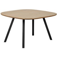 Tisch Esszimmer aus Eiche Massivholz und Metall 130x75x130 cm von Basilicana