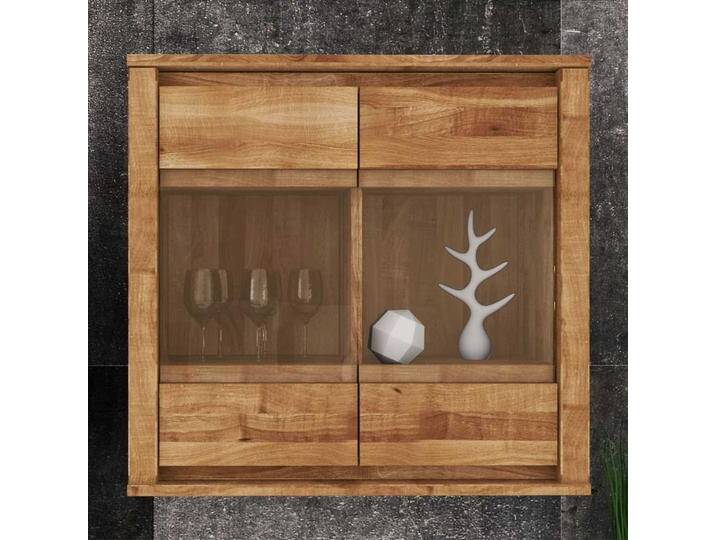 Wandvitrine aus Wildeiche Massivholz 80 cm Wandvitrine aus Wildeiche Massivholz 80 cm von Basilicana