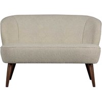 Webplüsch Sofa in Offwhite zwei Sitzplätzen von Basilicana