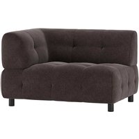 Webstoff modulare Couch modern in Graubraun 122 cm breit von Basilicana