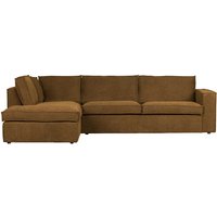 Wohnzimmer Couch L Form Rückenkissen lose Bronzefarben Stoff von Basilicana