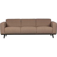 Wohnzimmer Couch in Hellbraun Armlehnen von Basilicana