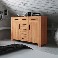 Wohnzimmer Sideboard aus Kernbuche Massivholz modern von Basilicana