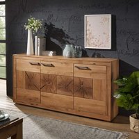 Wohnzimmer Sideboard aus Wildeiche Massivholz 170 cm von Basilicana