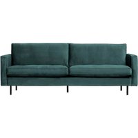 Wohnzimmer Sofa in Petrol Samt Retro Design von Basilicana