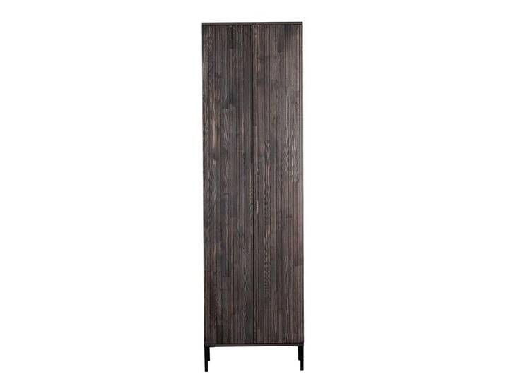 Wohnzimmerschrank schmal in Esche dunkelbraun einer Schublade innen von Basilicana